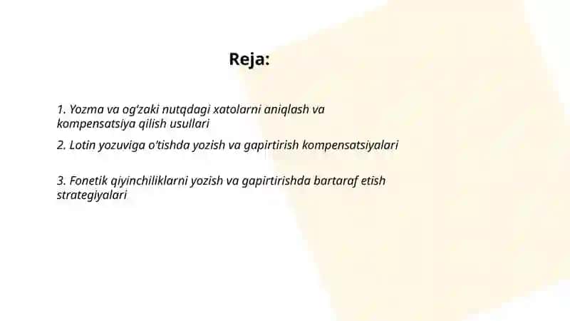 Boshlangʻich sinf oʻquvchilarini yozish va gapirtirish kompensatsiyalarini shakllantirish 2