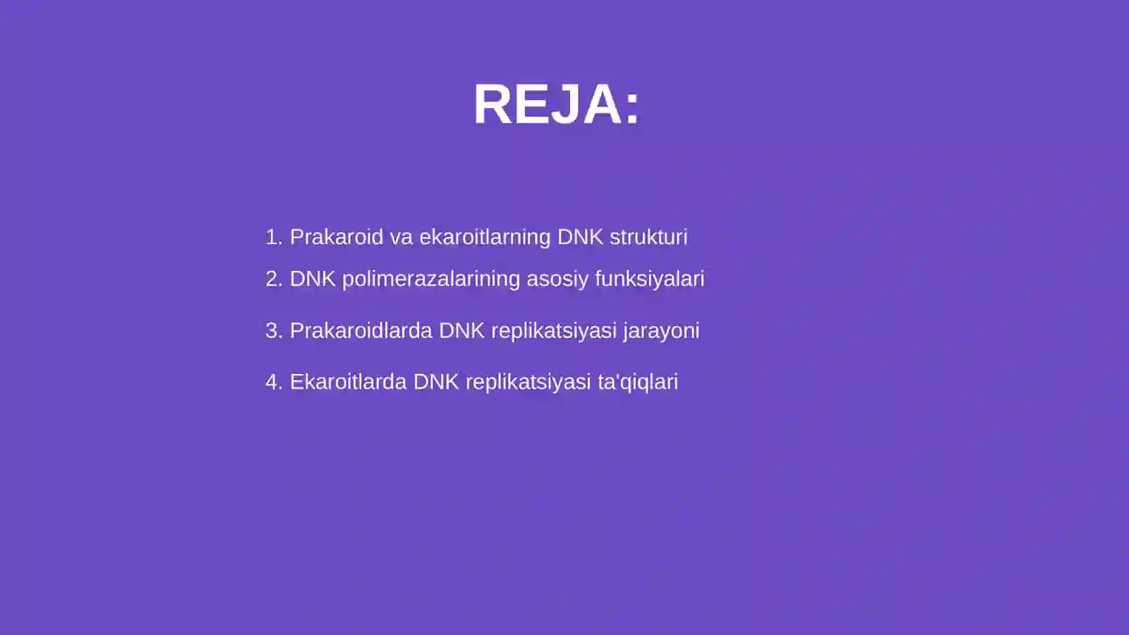 Prakaroid va ekaroitlarning DNK polemerazalari 2