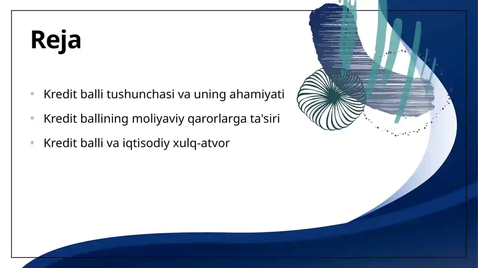 Kredit balli va uning moliyaviy qarorlarga tasiri 2