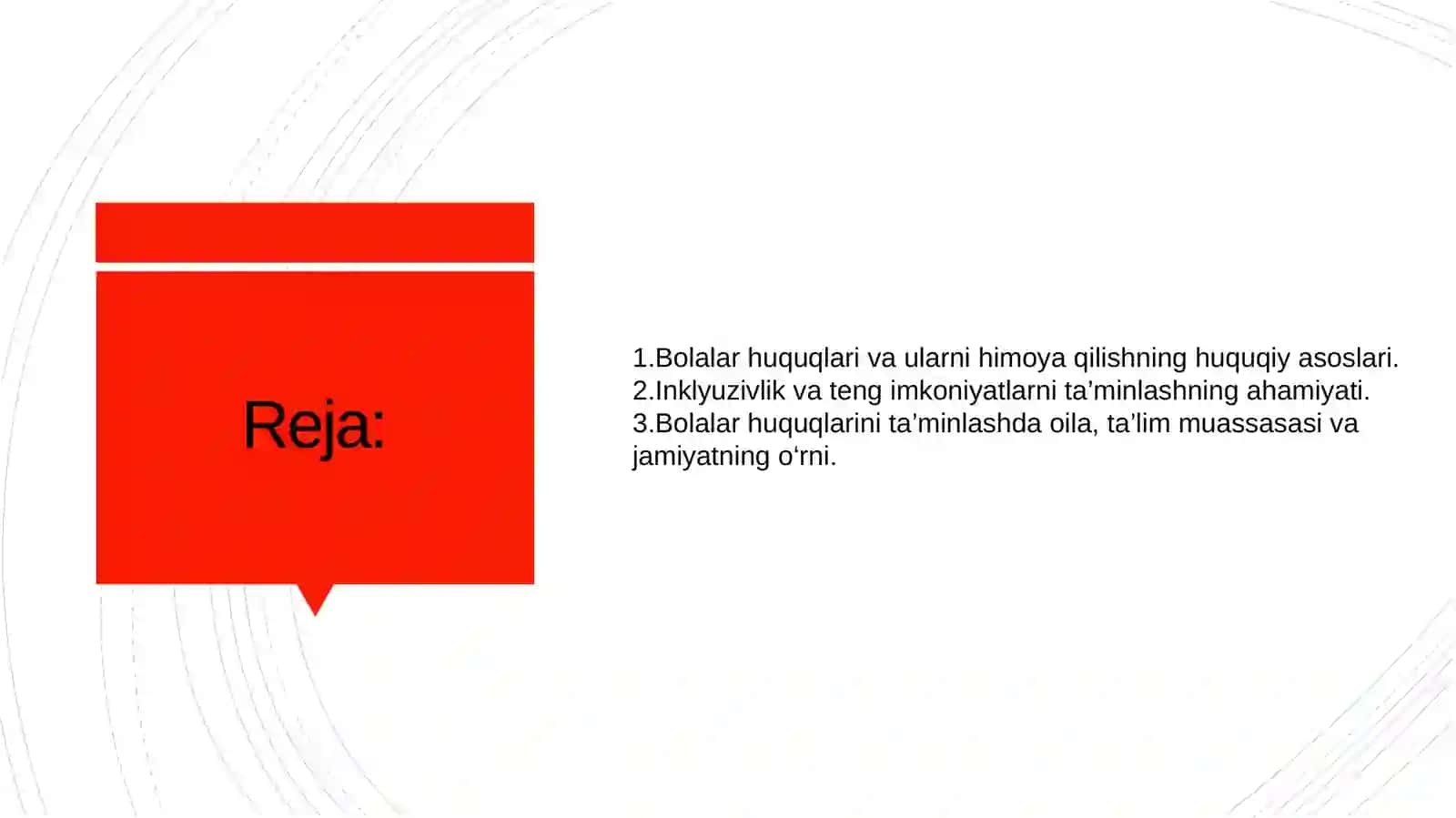 Bolalar huquqlari inklyuzivlik va tenglik 2