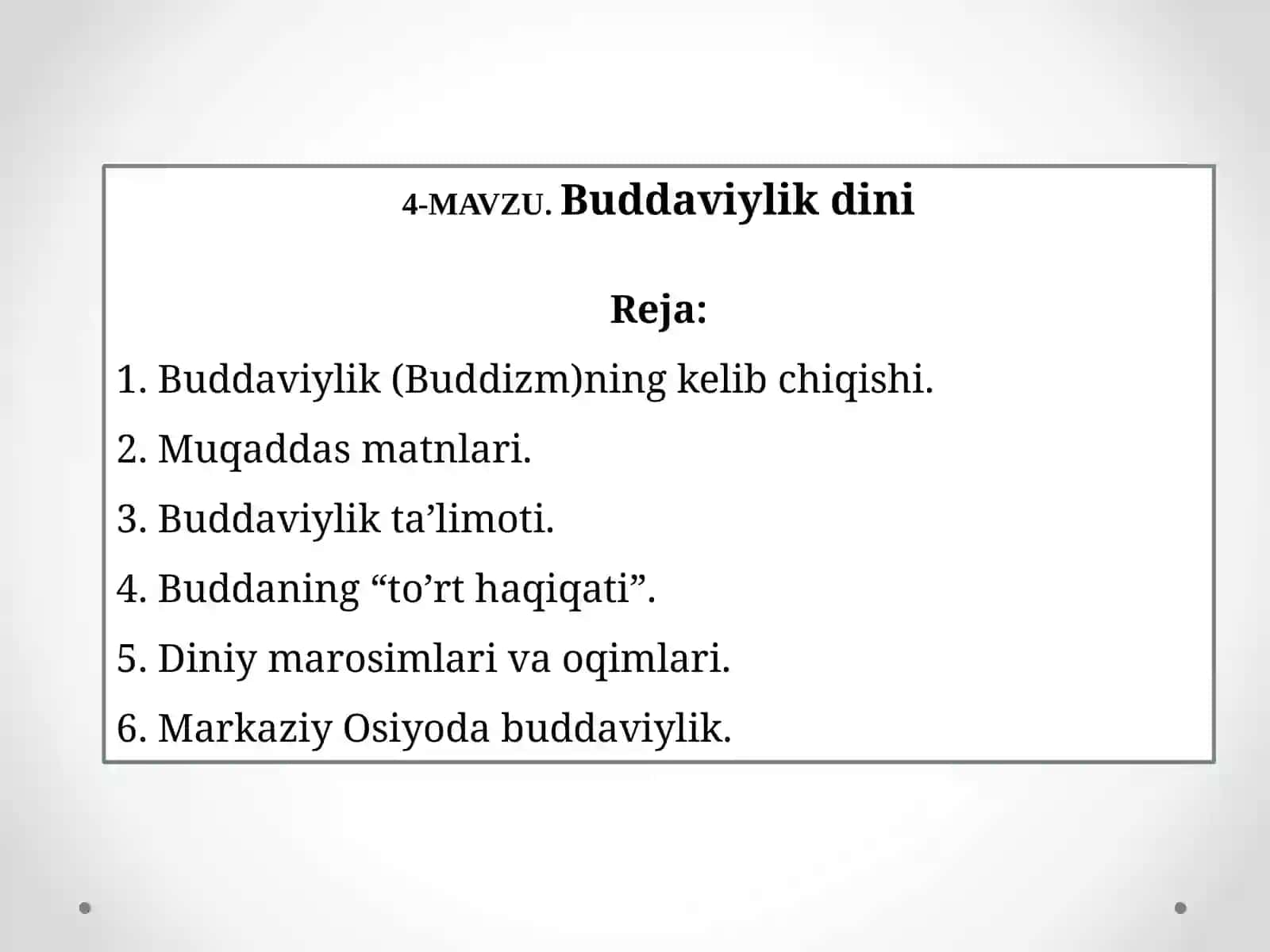 Buddaviylikdini 2