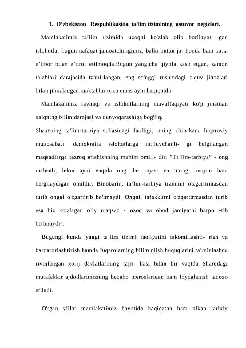 O’zbekiston mustaqillikka erishgandan keying maktabgacha ta’lim 2