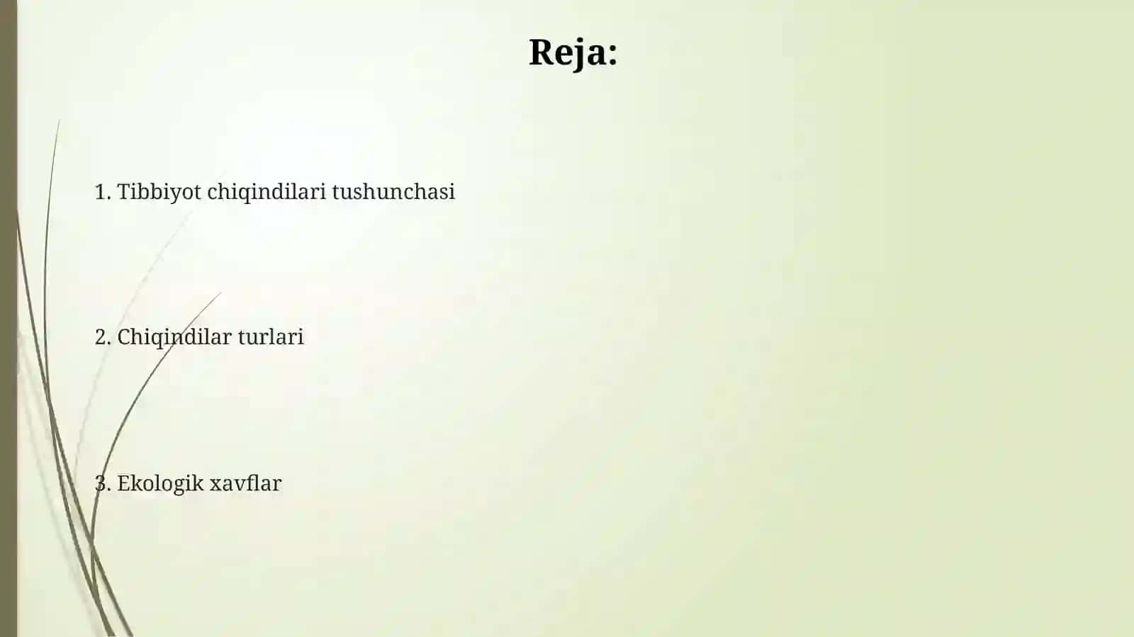 Tibbiyot chiqindilarini boshqarish bo'yicha so'ngi yutuqlar 2