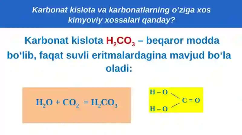 Karbonatkislotavakarbonatlarningxossalari 2