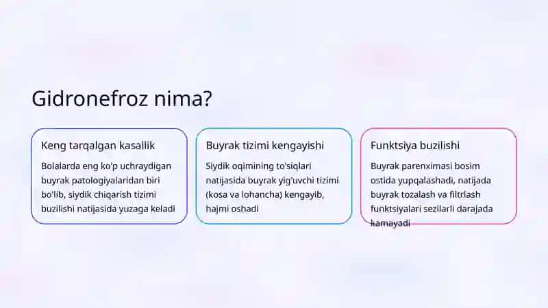 Gidronefrozning bolalardagi xususiyatlari 2