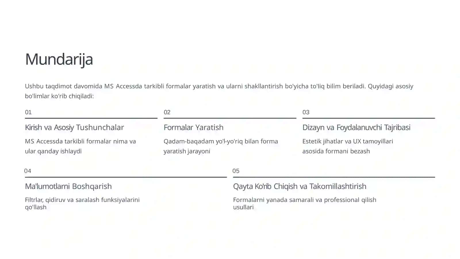 Tarkibli Formalar Yaratish va Ularni Shakllantirish Usullari 2