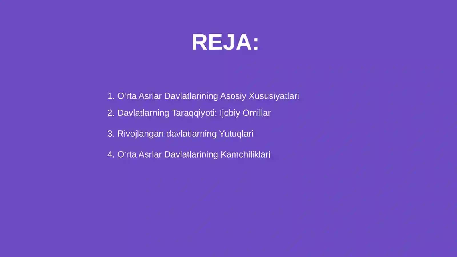 Oʻrta Asrlar Davlatlarining Asosiy Xususiyatlari 2