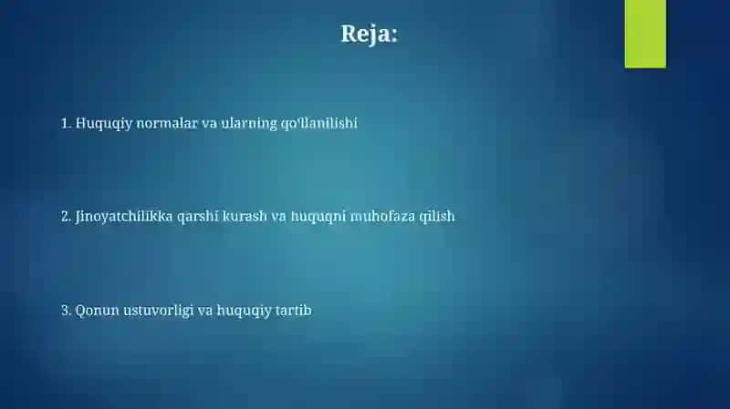 Qonuniylik va huquqiy tartibot 2