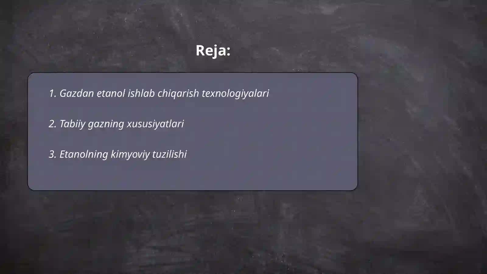 Gazdan etanolning olinishii 2