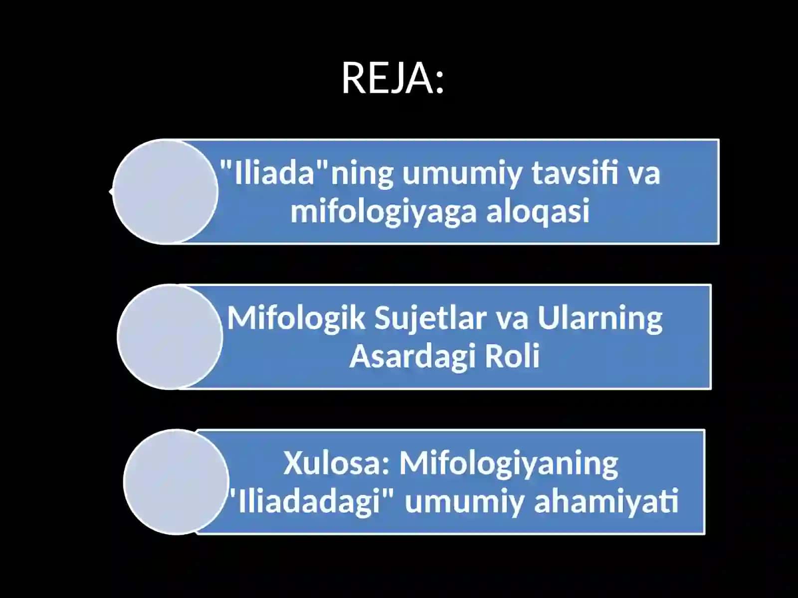 Gomerning “Iliada” asarida mifologik sujetlarning o`rni 2