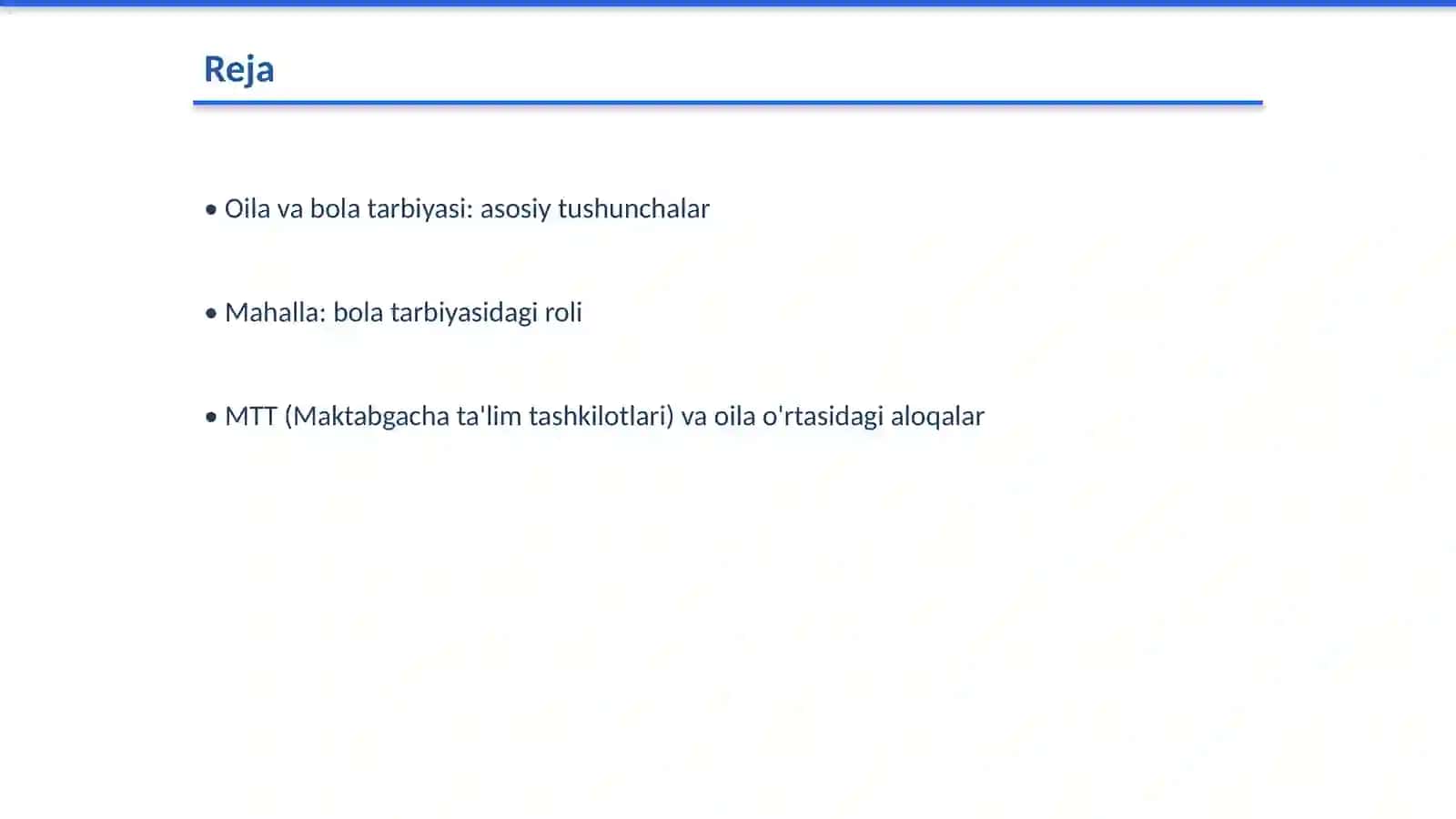 Bola tarbiyasida oila,mahalla va MTT hamkorligi 2