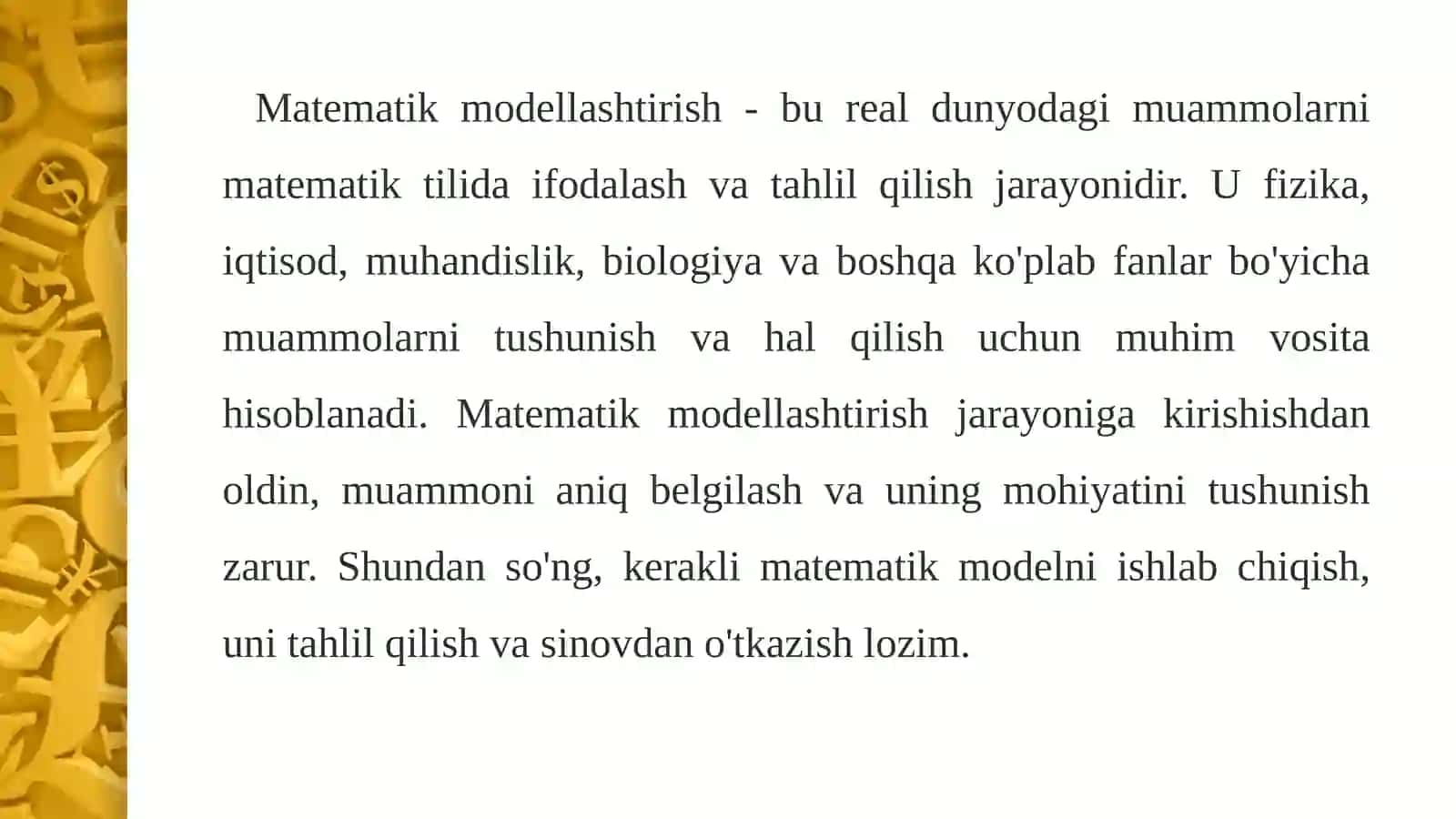 Matematikmodellashtirishda Maple 2