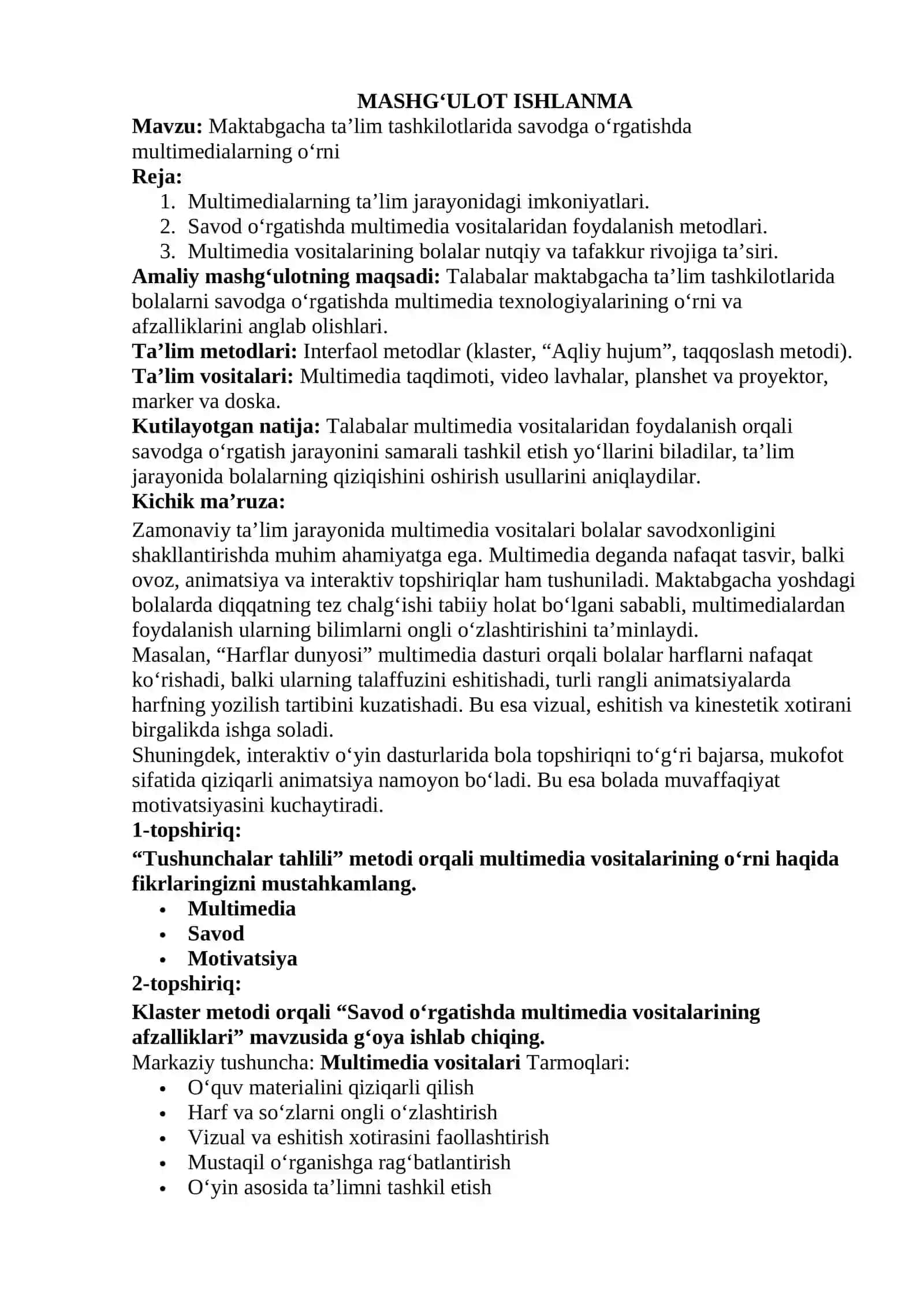 Ekologik tarbiya metodlari 2