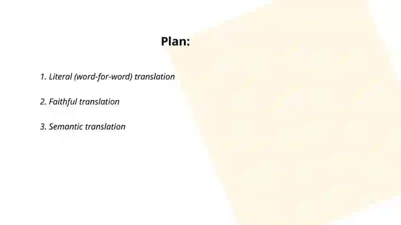 Types of translation 2