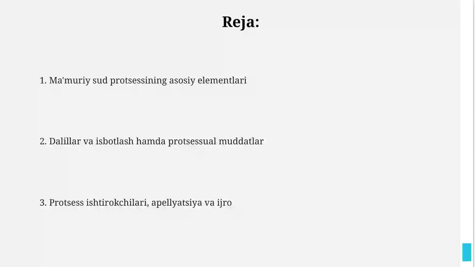 Sud ma’muriy-protsessual huquqining mazmuni 2
