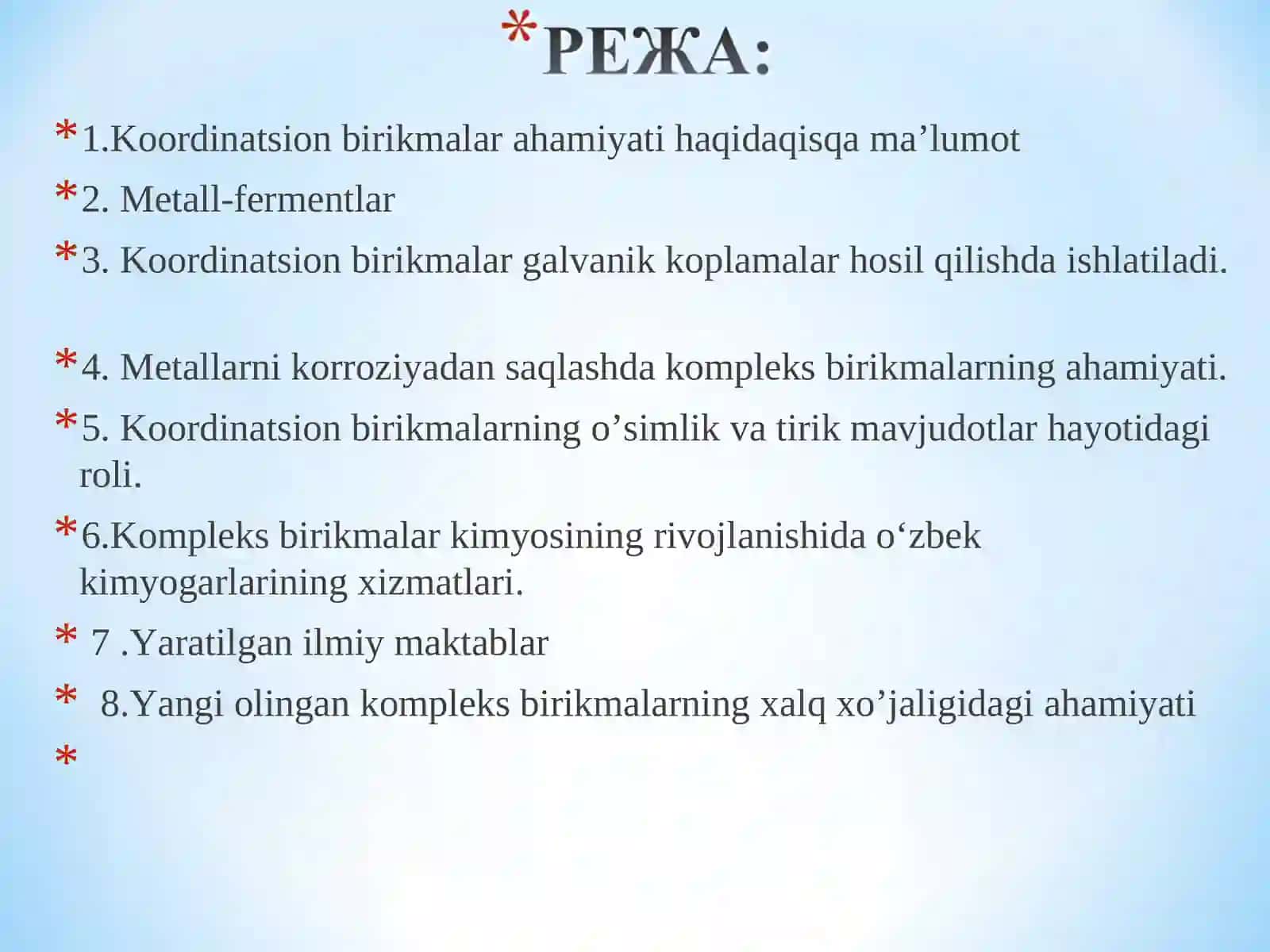 KOMPLEKS BIRIKMALARNING QO‘LLANILISHI 2