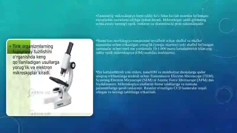 Mikroskopiyaning Maxsus Usullari 2
