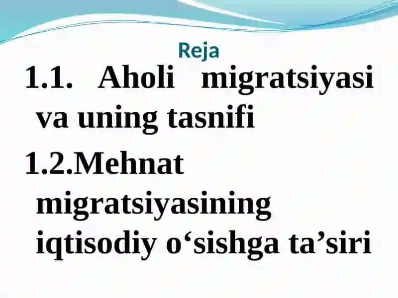 Mehnat migratsiyasining iqtisodiy o`sishga ta`siri 2