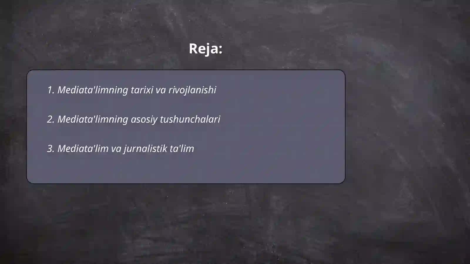 Mediata'lim-ommaviy kommunikatsiya mahsuli sifatida 2
