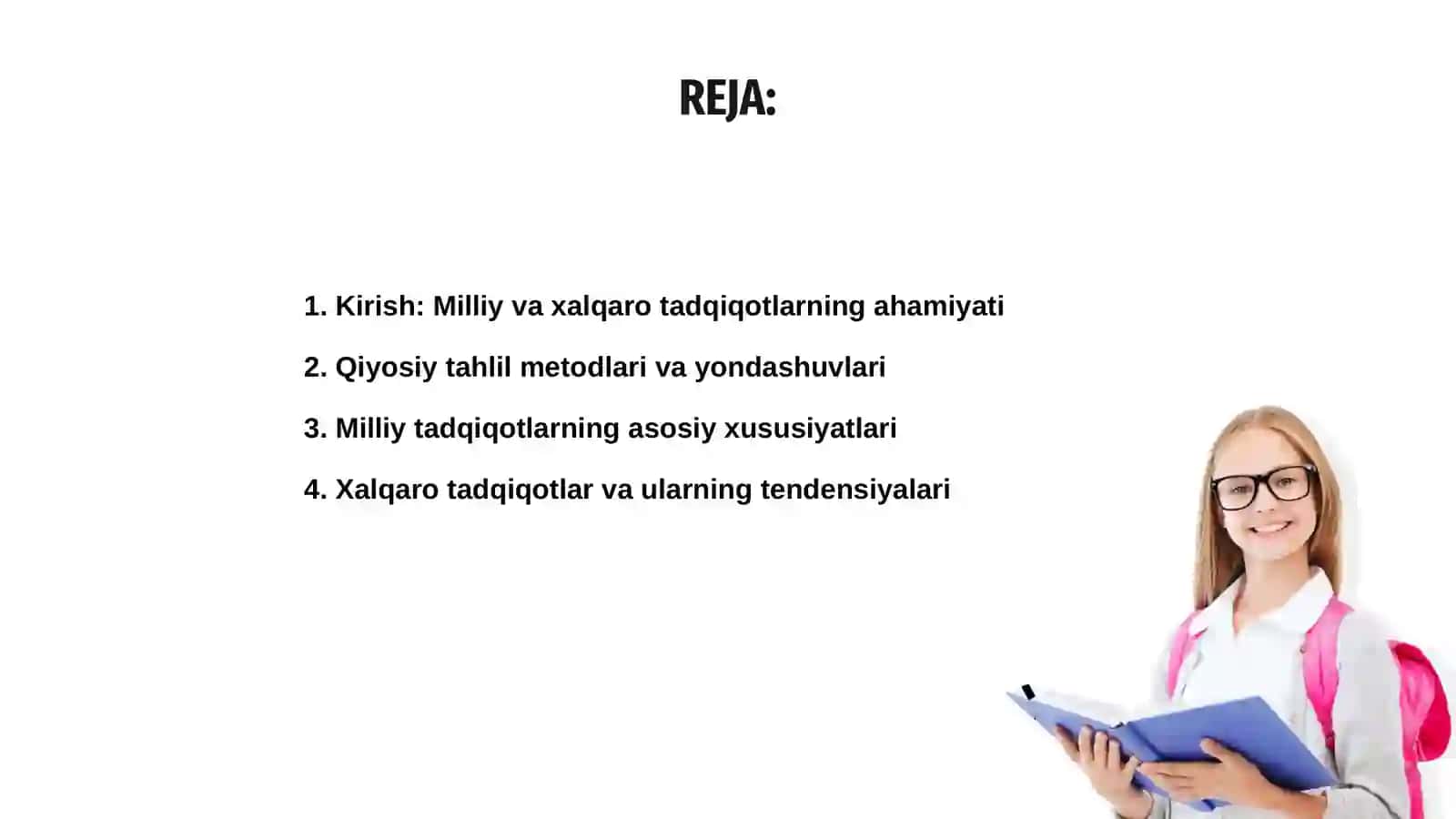 Milliy va xalqaro tadqiqotlarning qiyosiy tahlili 2