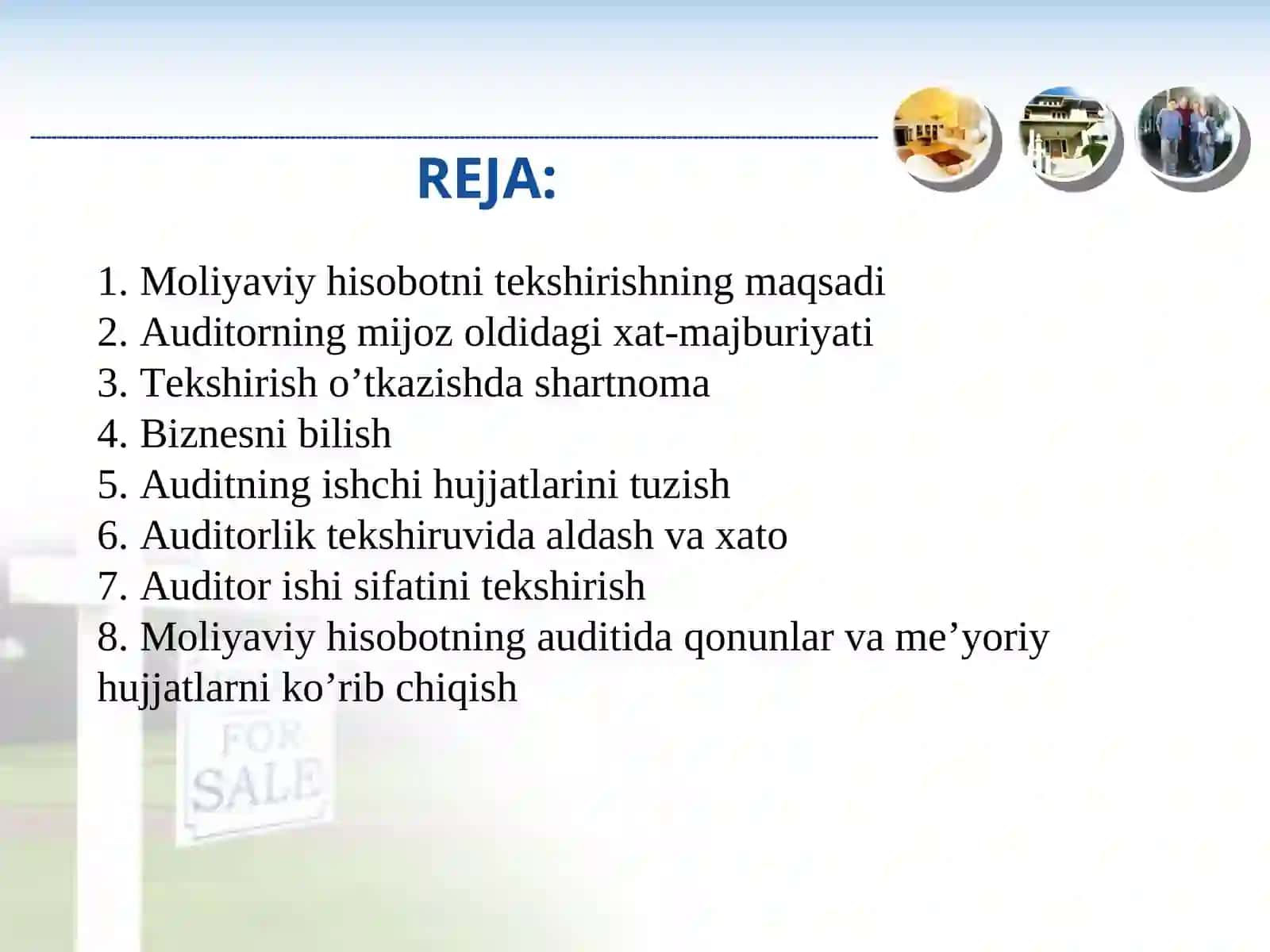AUDIT STANDARTLARI TAQDIMOTI 2