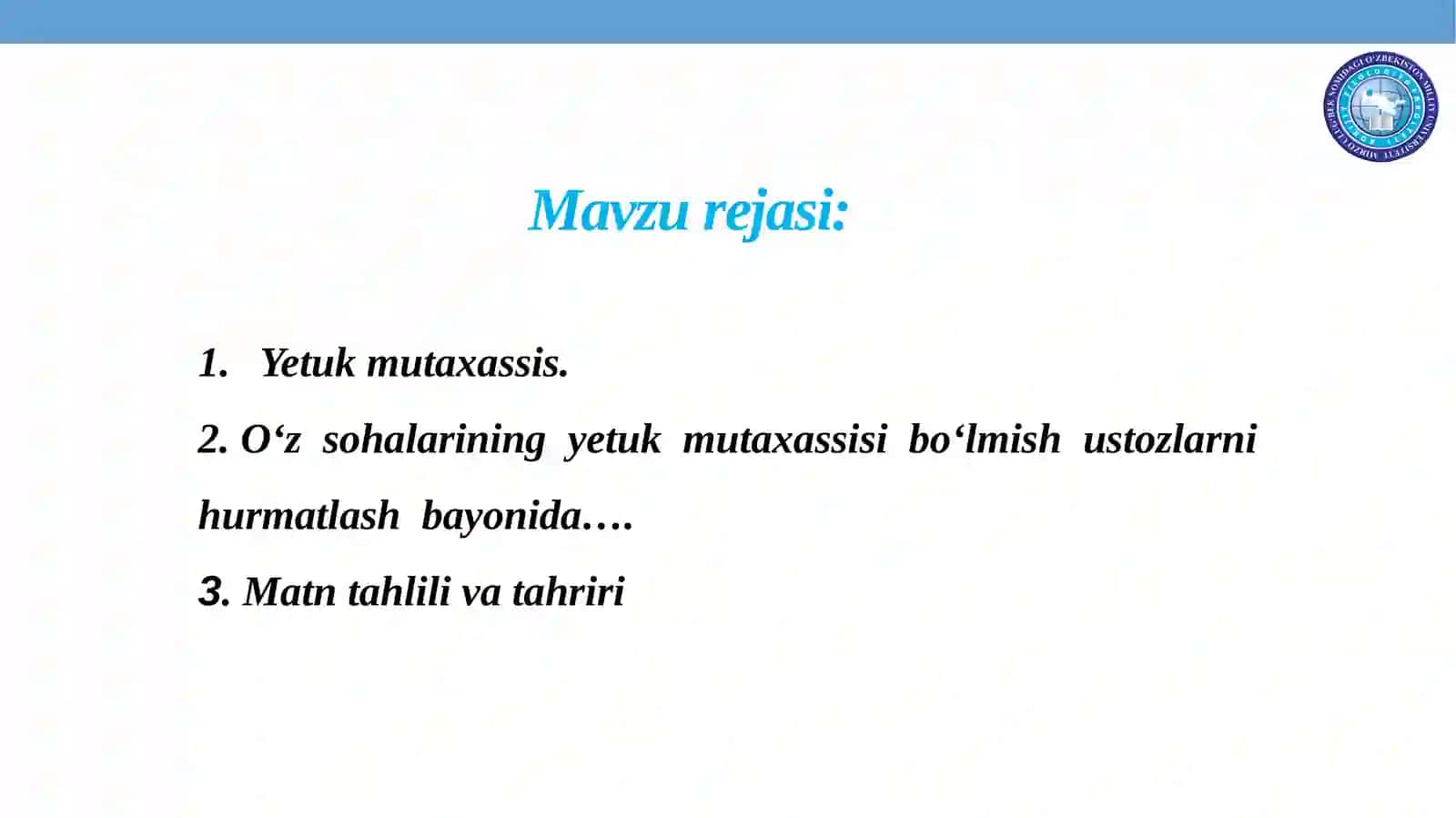 O‘ZBEK TILI 19-amaliyot 2