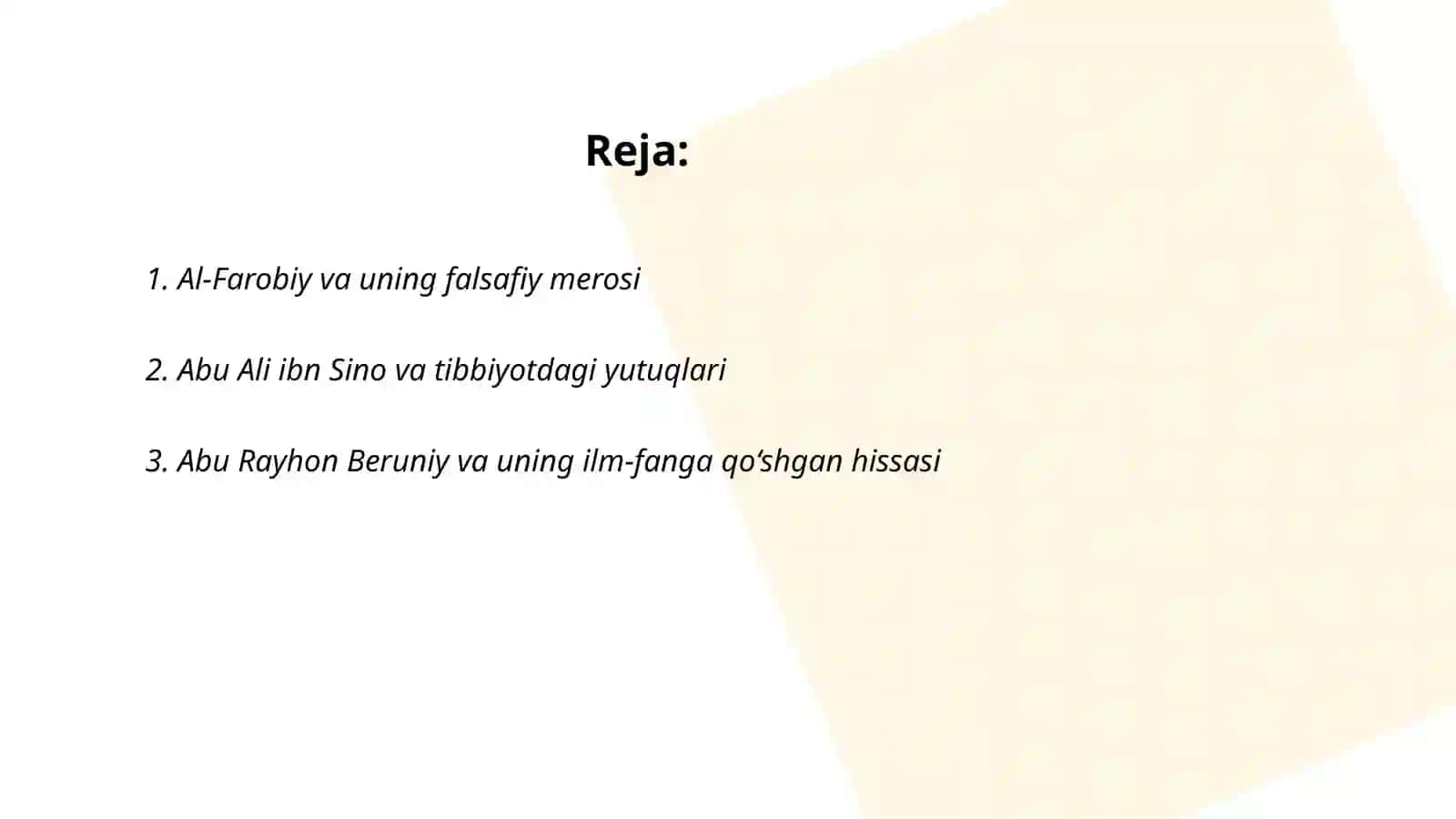 Al-Farobiy va uning falsafiy merosi 2
