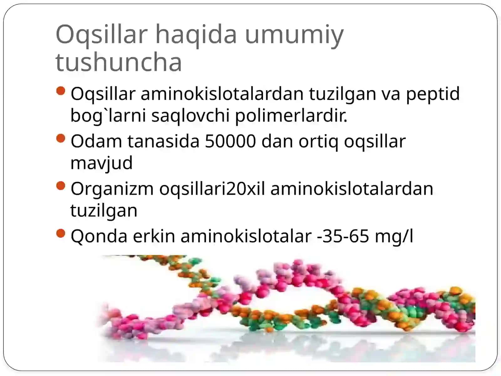 Oqsillar almashinuvi 2