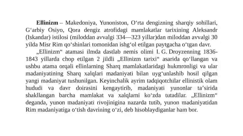 Ellinistik Bosqich va uning xususiyatlari 2