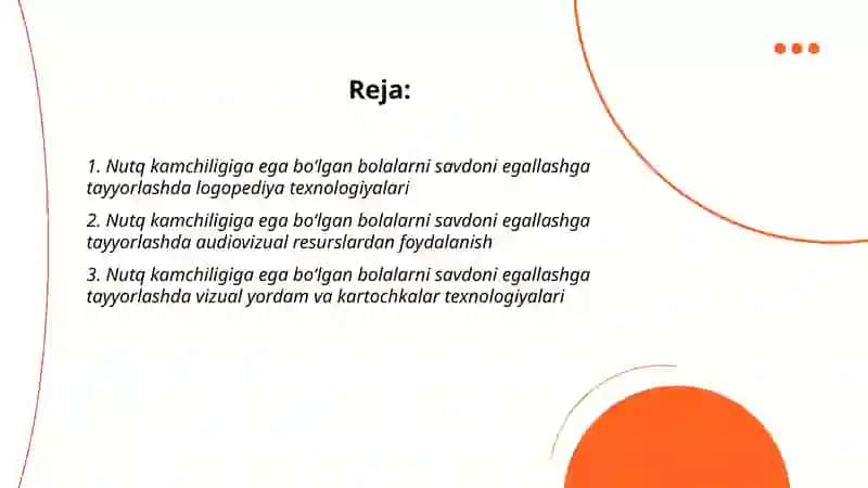 Nutq kamchiligiga ega boʻlgan bolalarni savdoni egallash jarayoniga tayyorlash texnologiyalari 2