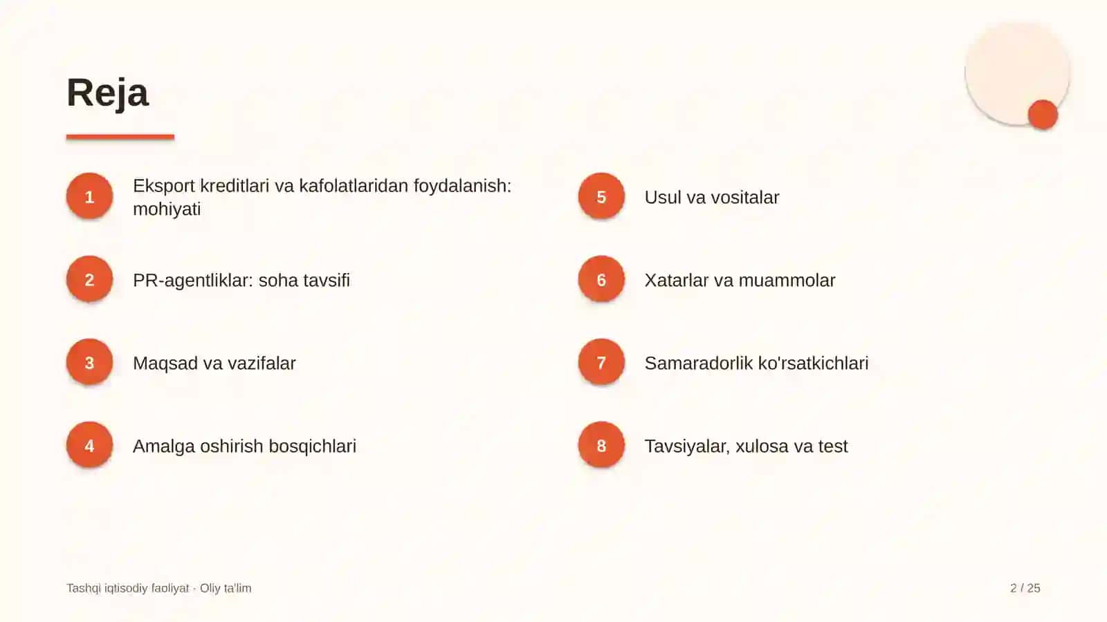 pr agentliklarda eksport kreditlari va kafolatlaridan foydalanish 3851 2