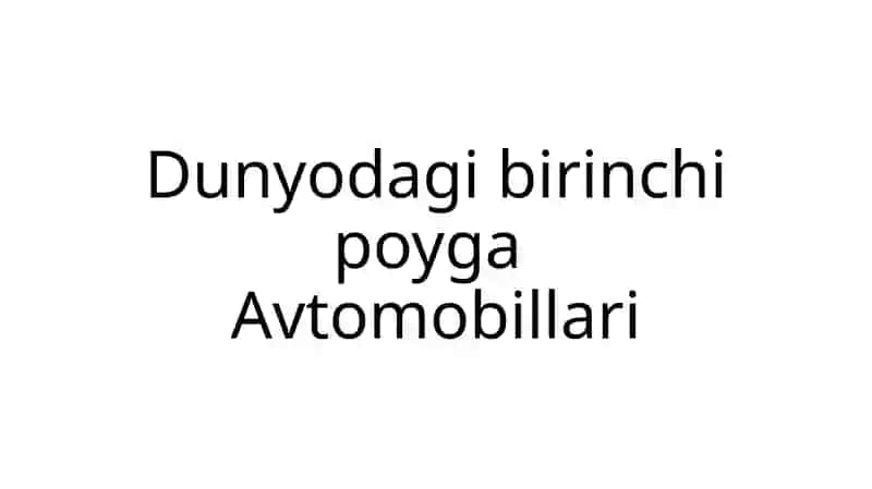 Avtomobil poygasi 2
