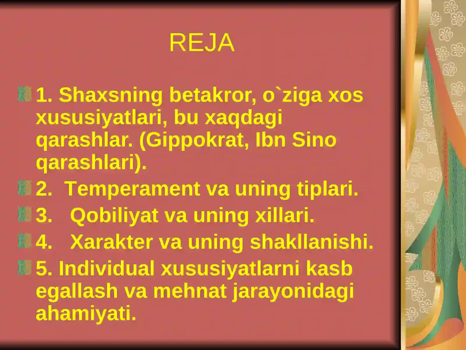 Shaxs rivojlanishining yosh va psixologik xususiyatlari 2