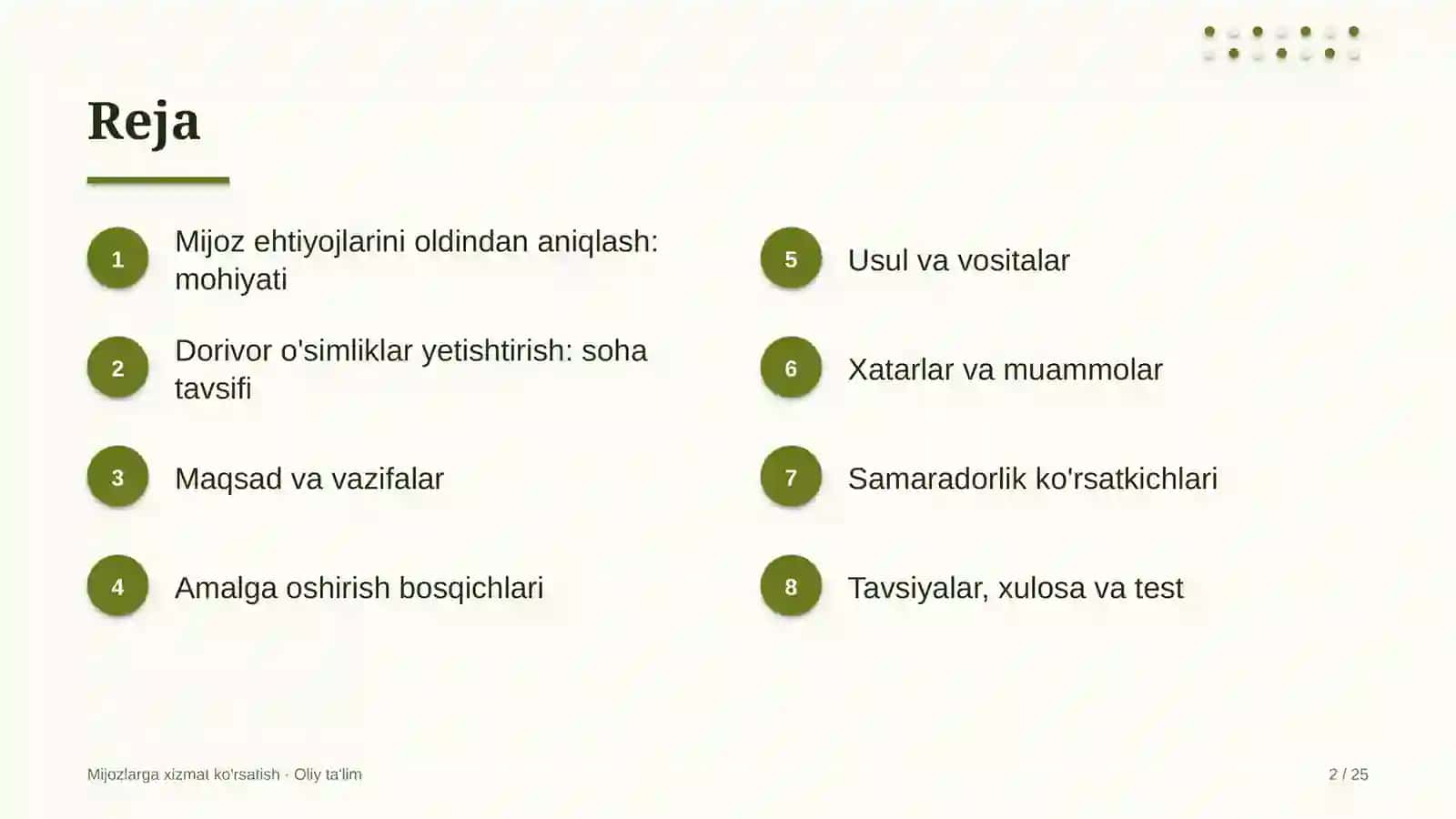 Dorivor o'simliklar yetishtirishda mijoz ehtiyojlarini oldindan aniqlash 2