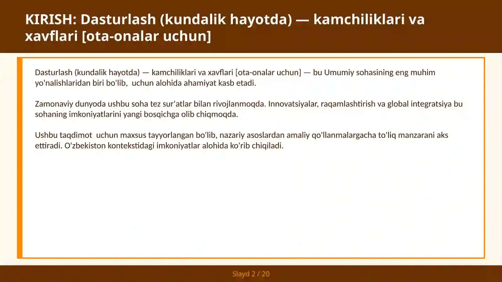 Dasturlash (kundalik hayotda) — kamchiliklari va xavflari [ota-onalar uchun] 2