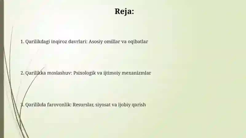 Qarilik davri yosh inqirozlari 2