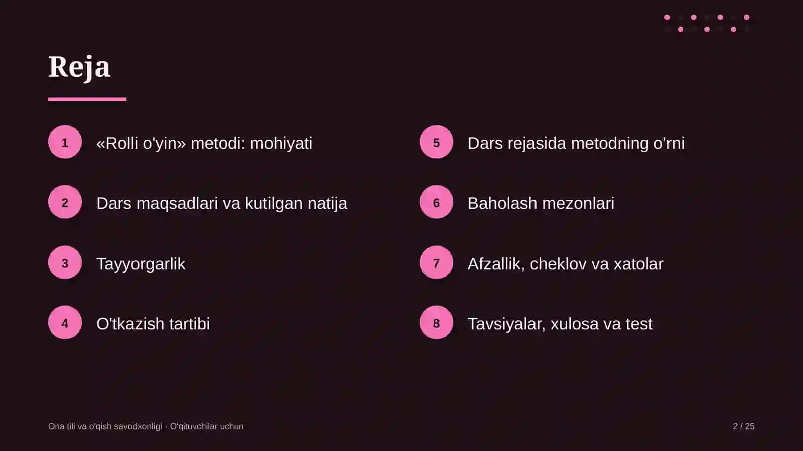 ona tili va o'qish savodxonligi darslarida rolli o'yin metodidan foydalanish 4428 2