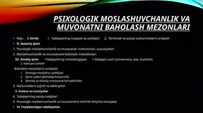 Psixologiya Fanidan 2