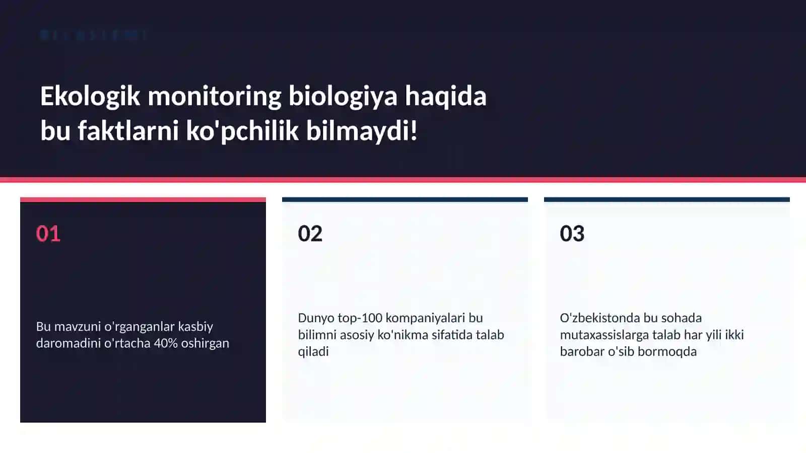 Ekologik monitoring biologiya 2