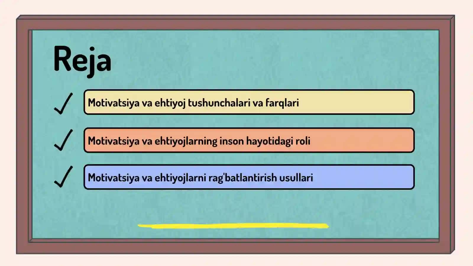 Motivatsiya  va  ehtiyoj 2