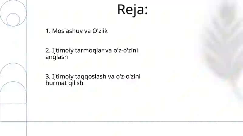 Sotsial ta'sirlarning shaxs tomonidan anglanishi va shaxsning " Men" obrazi 2