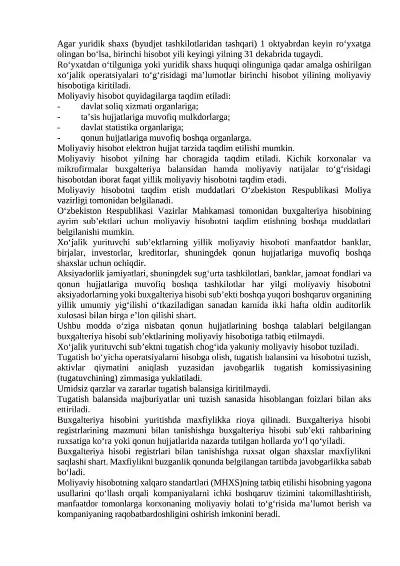 Moliyaviy hisobot: mazmuni, funksiyalari va turlari 2