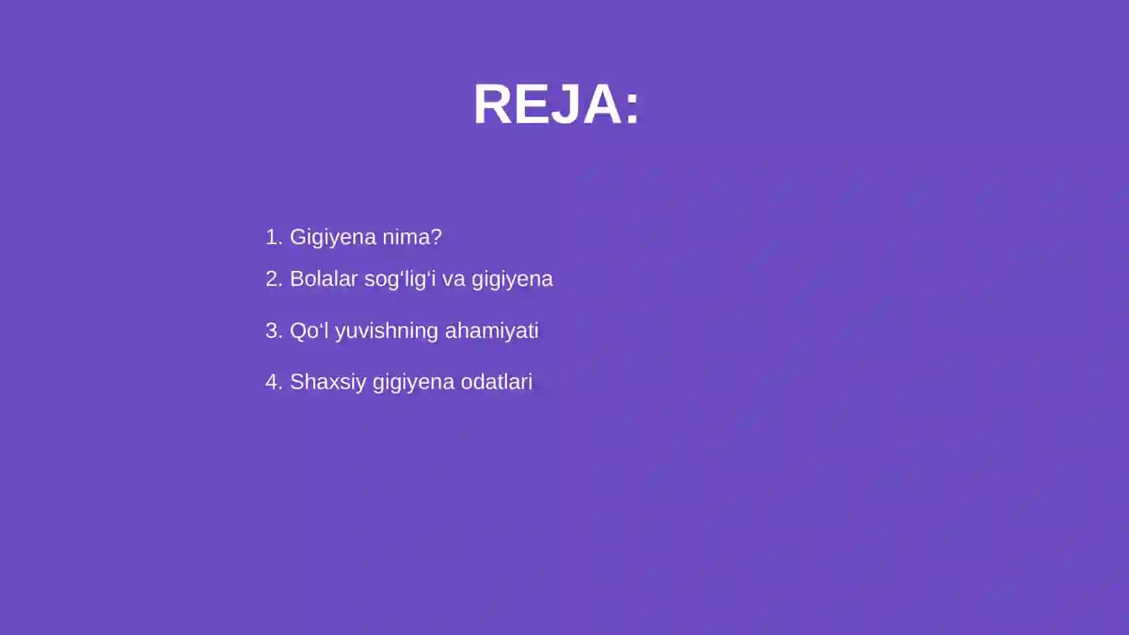 Bolalar va o'smirlar gigineyasi 2