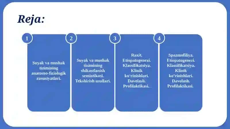 BOLALARDA SUYAK – MUSHAK TIZIMINING ASOSIY KASALLIKLARI SEMIOTIKASI 2