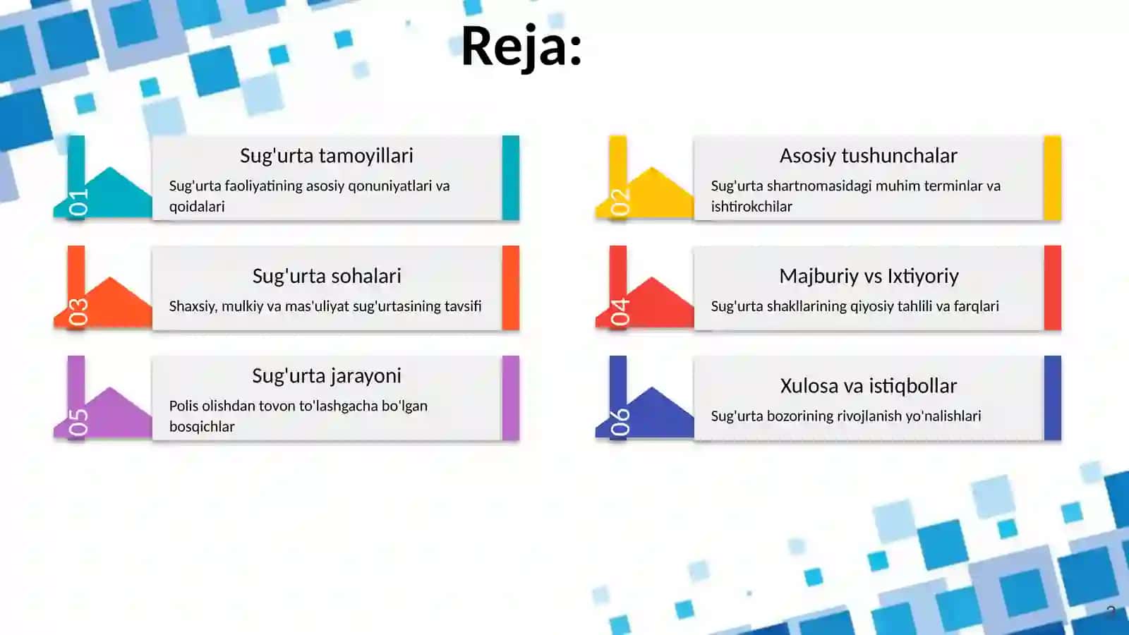 Sug'urta faoliyati 2