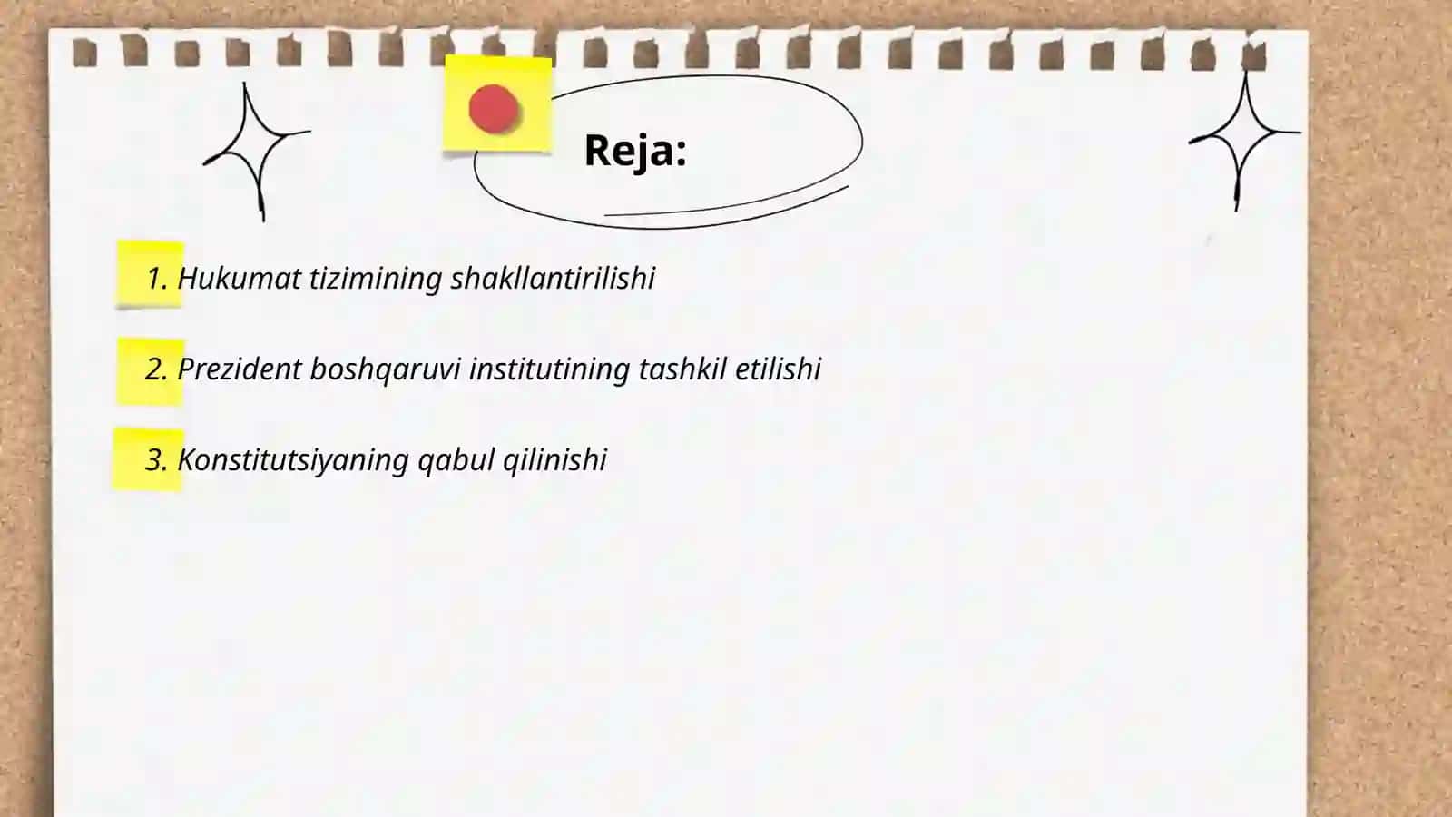 Davlat boshqaruvi tizimi va Mustaqillik 2