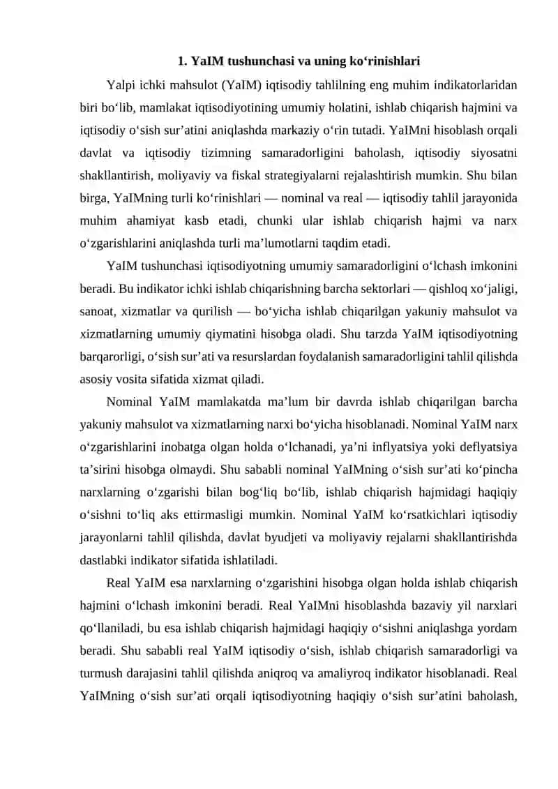 YaIMning nominal va real koʻrinishlari farqi va amaliy ahamiyati 2