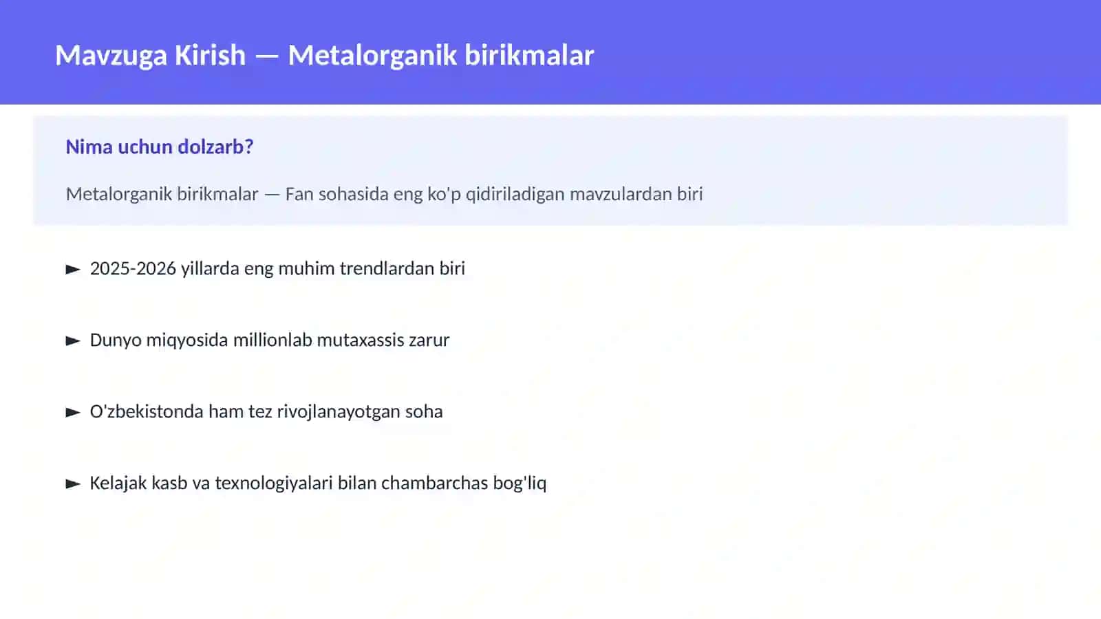 Metalorganik birikmalar 2