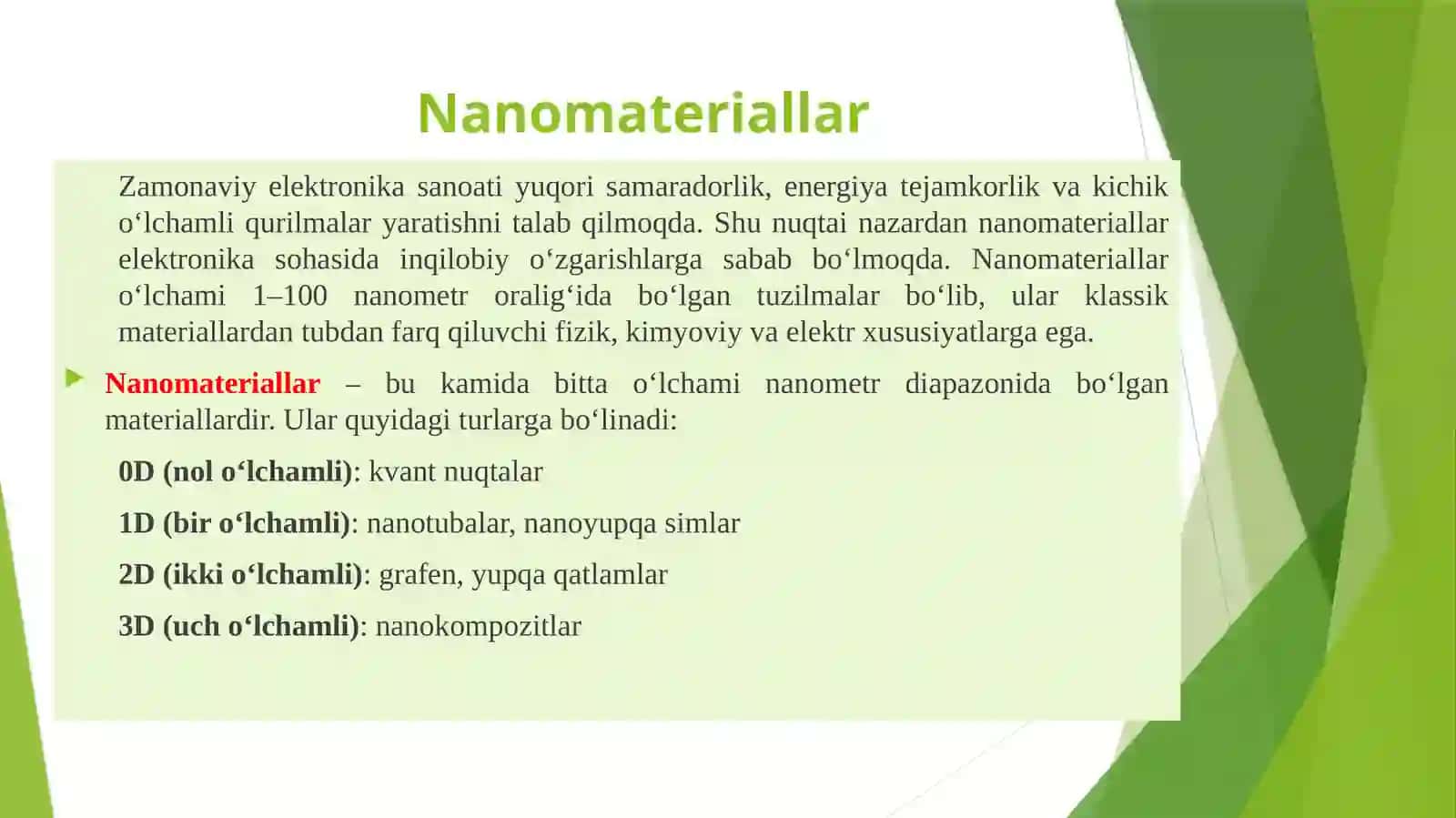 Nanomateriallar 2