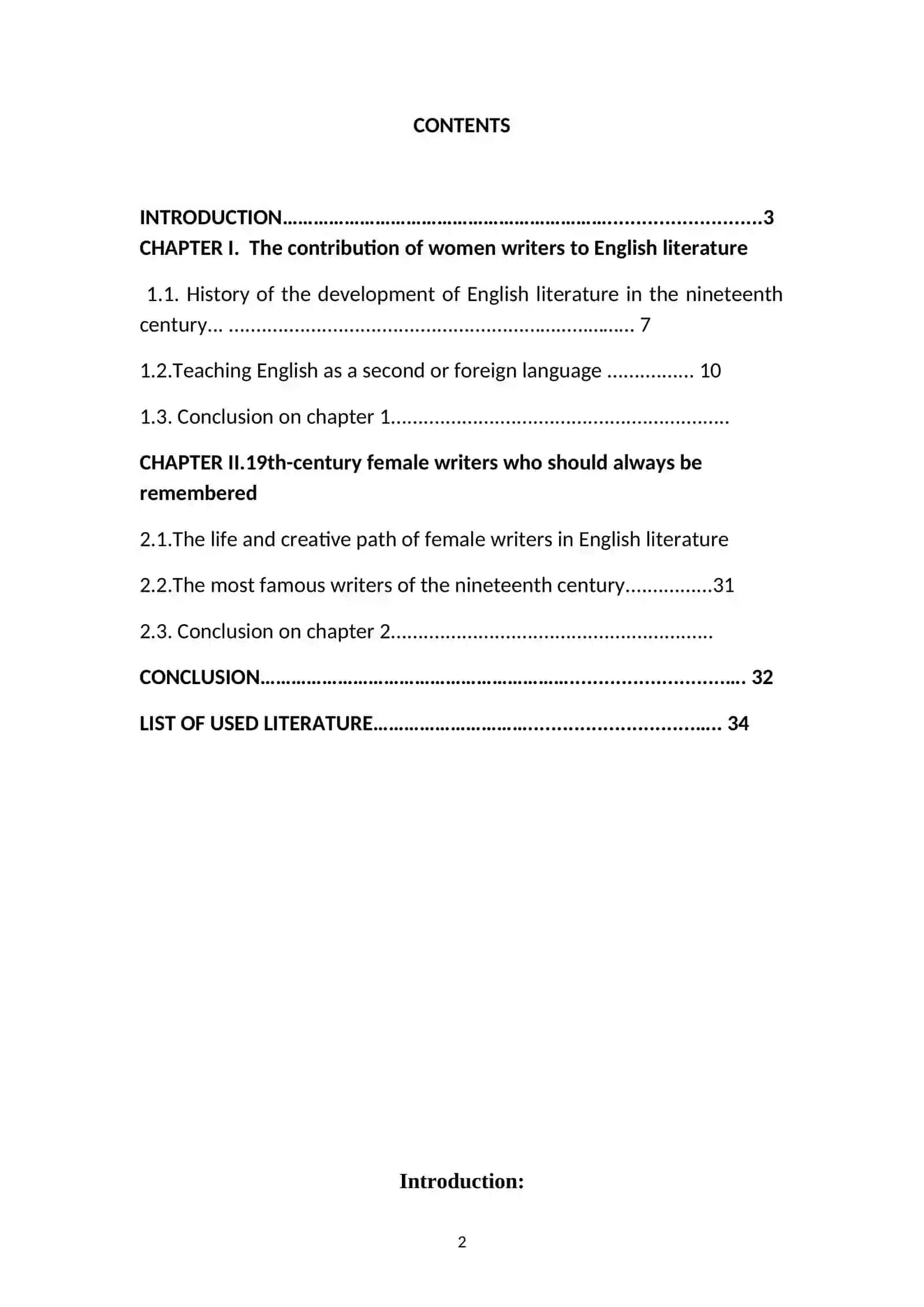 Course Paper on 19th-Century Female Writers in English Literature 2